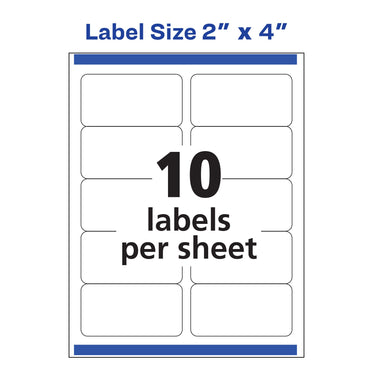 Avery Printable Shipping Labels with Sure Feed, 2